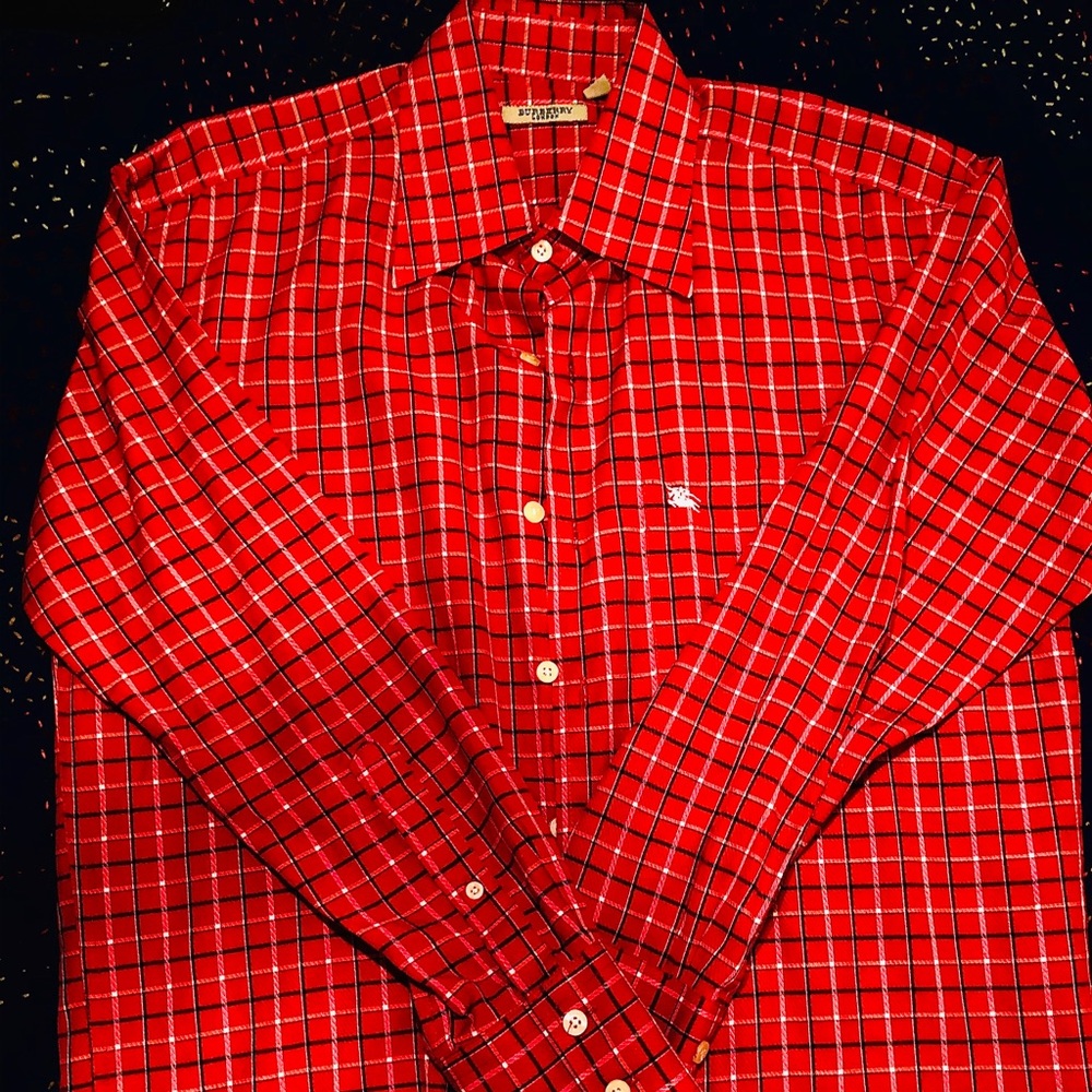 Red Burberry Long Sleeve